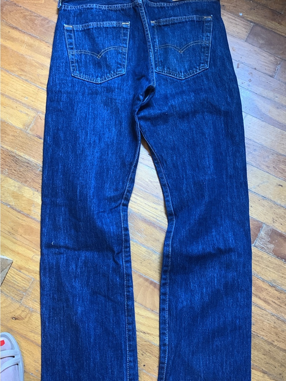 Levi's 501 Men's Straight Jeans in Dark Indigo Blue